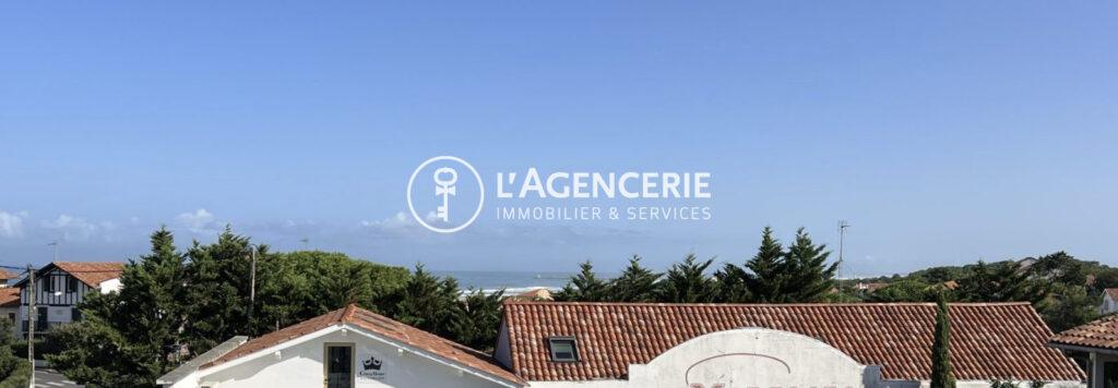 T1/2 de 53 m2 au sol – Anglet – vue océan